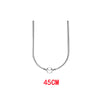 S925 Silver Snake Bone Chain Round Buckle Snake Bone Chain Necklace