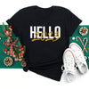 Printed Annual Party Short Sleeve T-shirt Tops For Men And Women