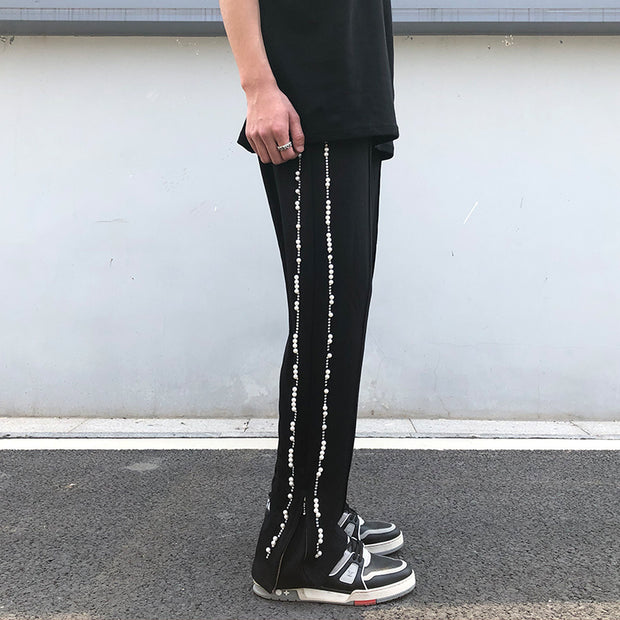 Australian Diamond Tide High Street Flared Trousers Side Zipper Niche Hip-hop Couple Men And Women