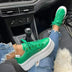 Chunky Heel Shoes Ankle Boots Lace-up Sneakers For Women Douson Odeh
