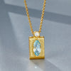 925 Sterling Silver Topaz Necklace