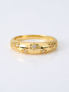 Affordable Luxury Fashion Copper Inlaid Zircon Flower Ring