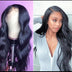 Real shot Europe and America ladies temperament free big wave long curly hair fluffy black front lace chemical fiber wig headgear