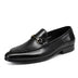 Horsebit Leather Shoes Round Toe Casual Shoes Men Douson Odeh