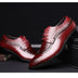 new spring men flats lace up male business oxfords men leather shoes