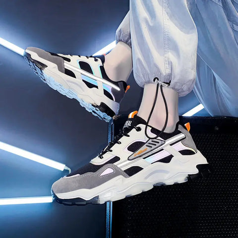Fashion Clunky Sneakers Korean Style Trendy All-matching Sneaker Casual Men's Shoes Douson Odeh