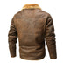 Men's Autumn And Winter New Fur Korean Lapel Slim Fit Warm Coat Douson Odeh