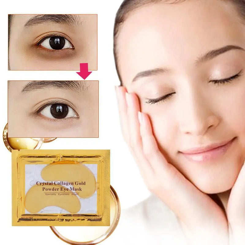 Beauty Gold Crystal Collagen Patches For Eye Anti-Aging Acne Eye Mask Korean Cosmetics Skin Care Douson Odeh