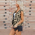 Single Row Multi-buckle Sleeveless Coat For Women