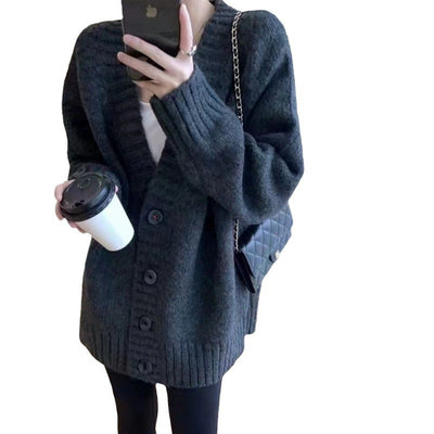 Mid-length Small Outerwear Sweater Coat