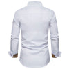 Men's Shirt Color Matching Long Sleeve Clothing