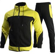 Hooded Autumn Jacket Sports Casual Suit Men