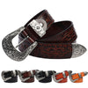 Embossed First Layer Cowhide Men's Mongolian Style Personalized Carved Belt
