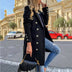 Woolen Lapel Jacket With Double-breasted Design Fashion Casual Trench Fall Winter Mid-length Coat For Women Clothing Douson Odeh
