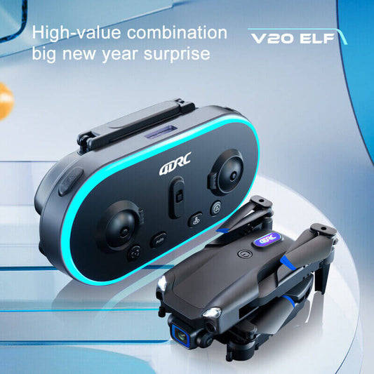 V20 RC Drone WIFI FPV 6K HD Dual Camera Gesture Photo Quadcopter 2 Battery,Suitable For Beginners.,Logistics Is Randomly Sent By UPS,USPS,uni,gofo