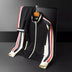 Men's Stand Collar Sweater Trousers Sports Casual Suit Stitching Two-piece Suit