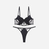 Glossy Mesh Hollow French Underwear Women