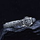 S925 Sterling Silver Vintage Hand-woven Domineering Lion Bracelet Ethnic Style