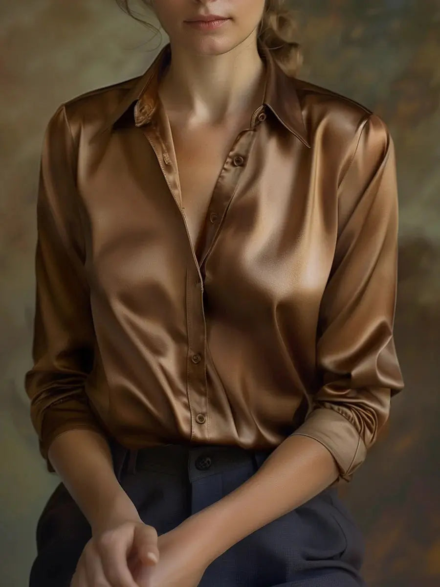 Professional Retro Unique Chic Purple Blouse Women Tops Douson Odeh