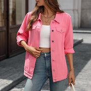 Versatile Classic Retro Classic Loose Denim Jacket Top