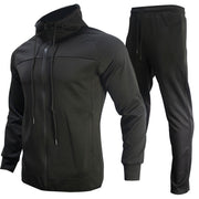 Hooded Autumn Jacket Sports Casual Suit Men