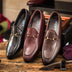 Horsebit Leather Shoes Round Toe Casual Shoes Men Douson Odeh