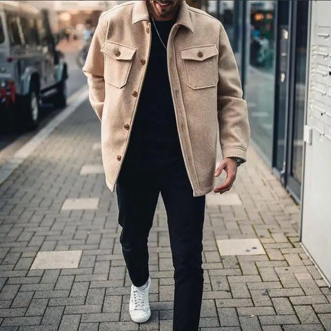 Men's Casual Fashion Jacket Tops Coat Douson Odeh