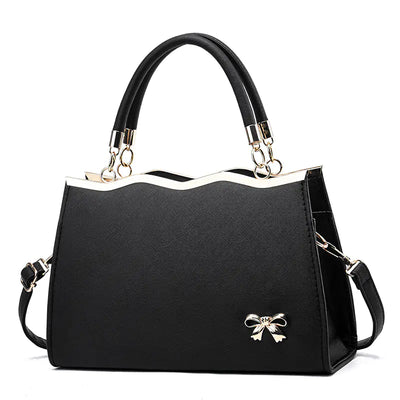Fashionable Ladies Tote Bag with Bowknot and Large Capacity