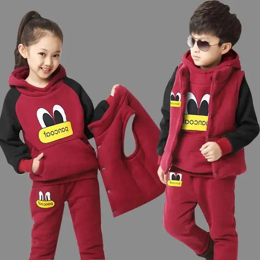 Kids Cozy Fleece Outfit Trio Douson Odeh