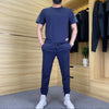 Men's Trend Loose And High-elastic Ice Silk Leisure Suit