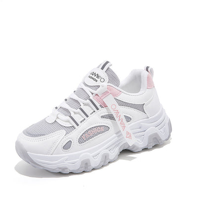 New Mesh Surface Clunky Sneakers Soft Sole Sneakers