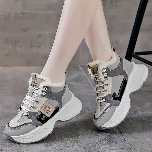 Winter Thermal Fleece-lined Sneakers Women Douson Odeh