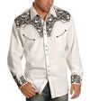 Retro Cardigan Lapel Men's Casual Printed Shirt