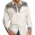 Retro Cardigan Lapel Men's Casual Printed Shirt