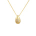 Glossy Water Drop 26 English Letter Pendant Copper-plated Gold Simple Pendant Female