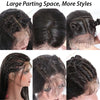 6x4 Density Virgin Human Hair Wigs For Black Women Vietnamese Raw Hair Transparent Lace Front Pre-Plucked Bleached Knots
