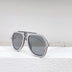 Women's Fashionable Sunshade Large Frame Black Leopard Print Glasses
