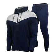 Men's Casual Zipper Suit Cardigan Sweater Sportswear Suit