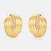 Frosted Brushed Geometric Ear Studs Women