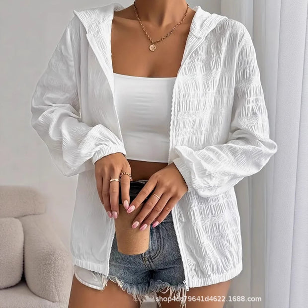 Women's Sun Protection Loose Zip Coat