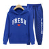 Fashion Printed Sports Sweater Warm Hoodie Casual Suit
