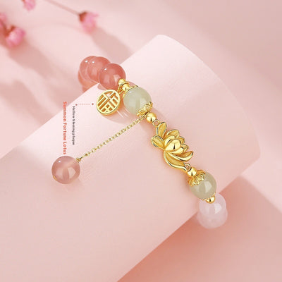 Original Gradient Agate Bracelet Women's S925 Sterling Silver