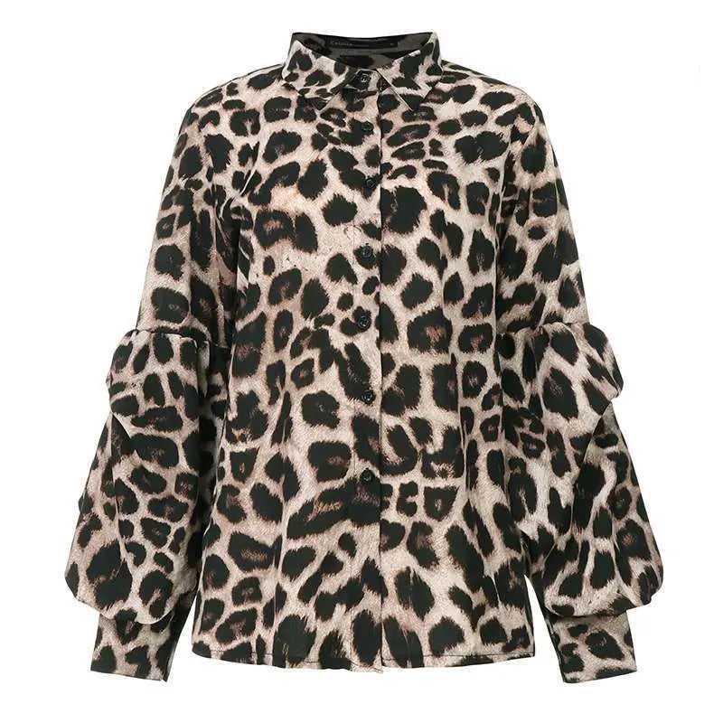 Women Sexy Leopard Print  Tops Douson Odeh