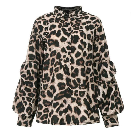 Women Sexy Leopard Print  Tops Douson Odeh