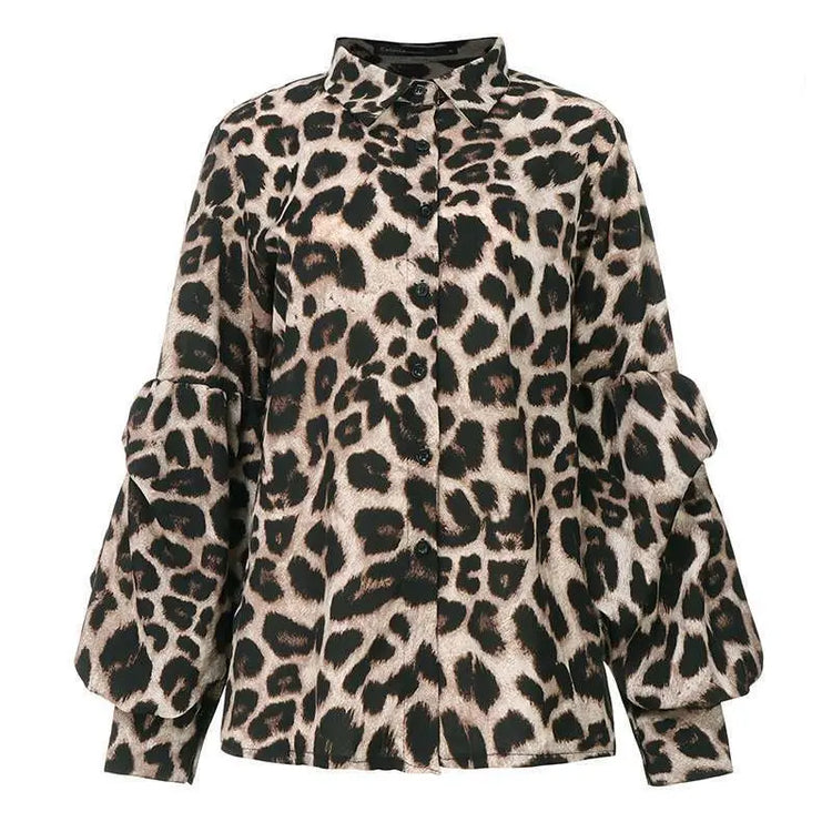 Women Sexy Leopard Print  Tops Douson Odeh