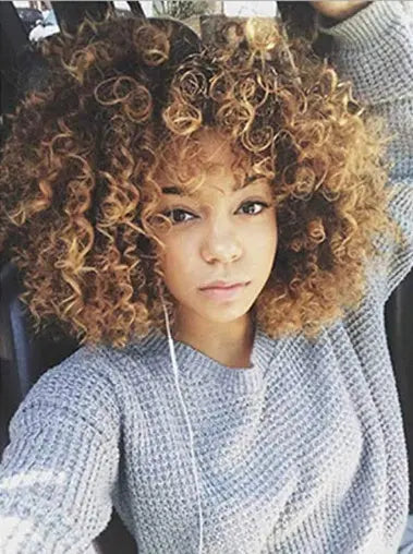 Fashionable chemical short curly hair wig Douson Odeh