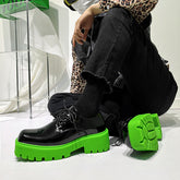 Men And Women Fashion Square Head Thick Bottom Muffin Shoes