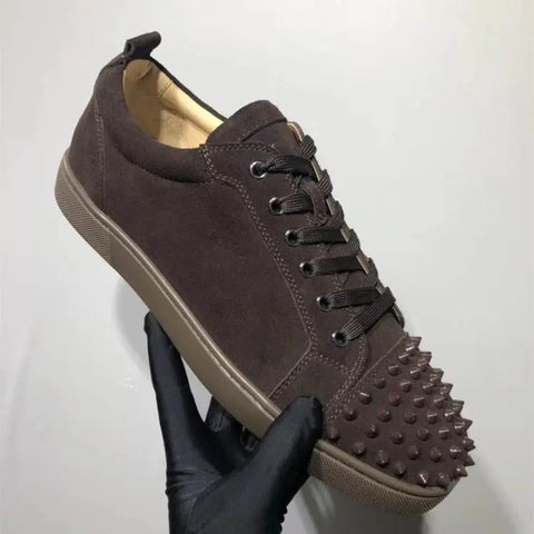 Casual couple red bottom shoes sneakers Douson Odeh