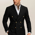 European And American Men's Suit Two-piece Double-breasted Wedding Party Singer Costume