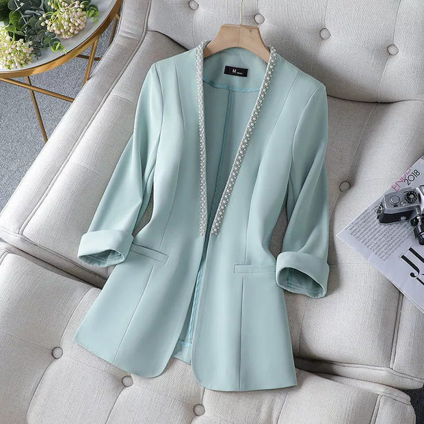 Fashionable All-match Elegant Lady's Suit Without Buckle